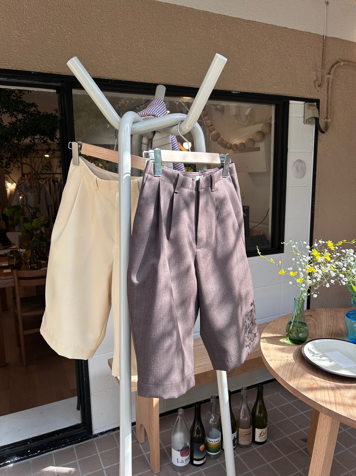 FUJI WOOL SHORTS(brown)