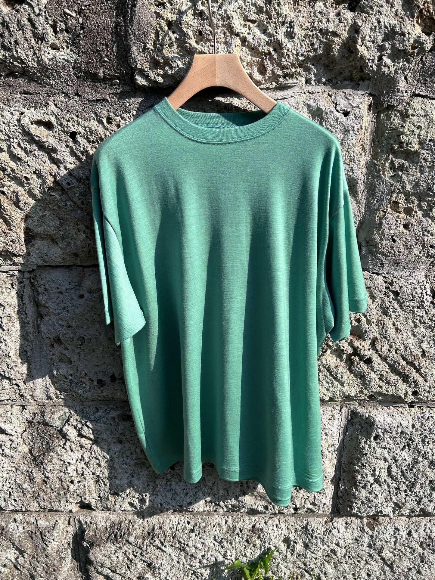 FUJI WOOL S/S T-SHIRT -Green-