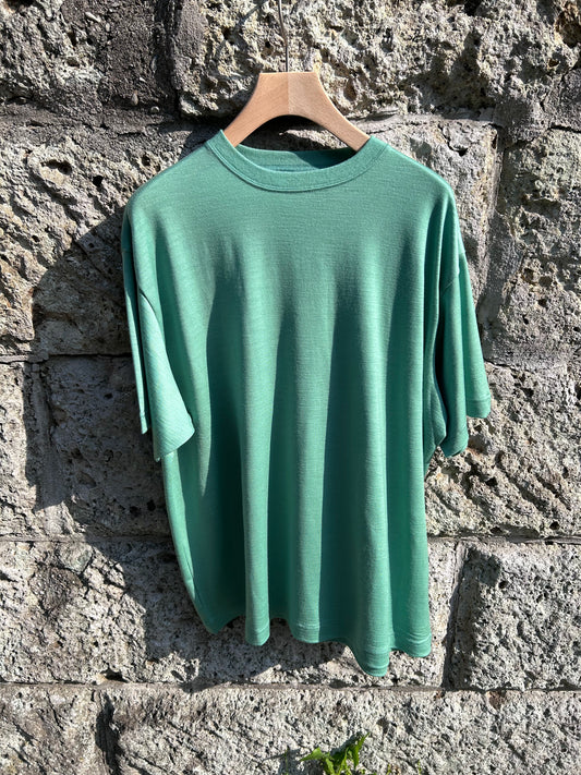 FUJI WOOL S/S T-SHIRT -Green-