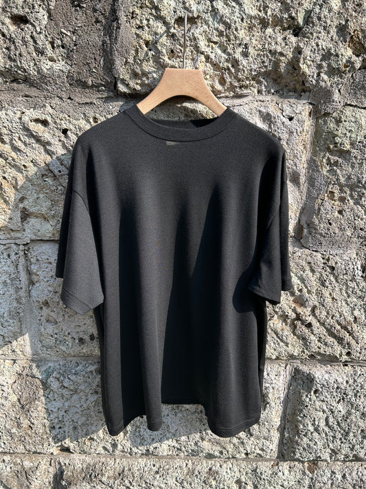 FUJI WOOL S/S T-SHIRT -Black-