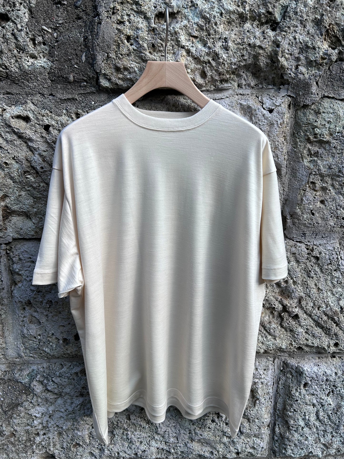FUJI WOOL S/S T-SHIRT -Ivory-