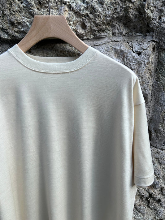 FUJI WOOL S/S T-SHIRT -Ivory-