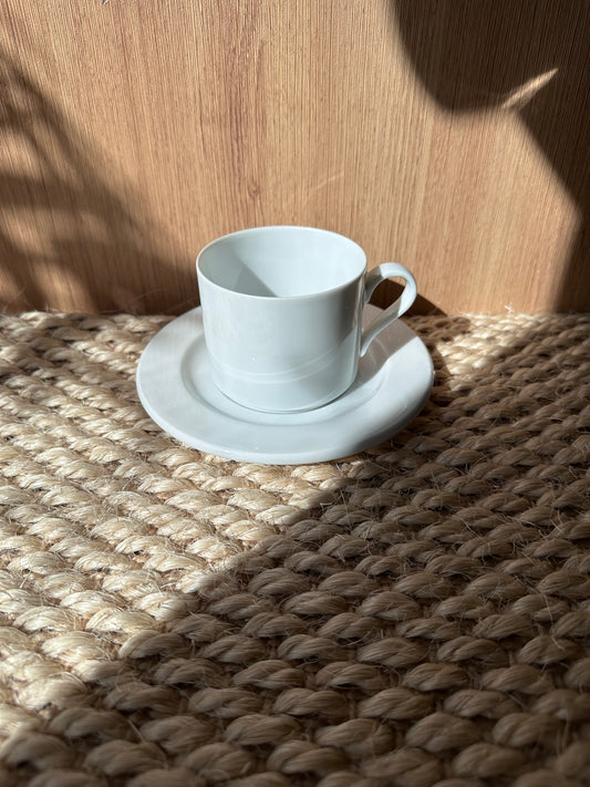 pure white teacup