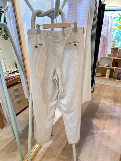 Blue pinstripe slacks