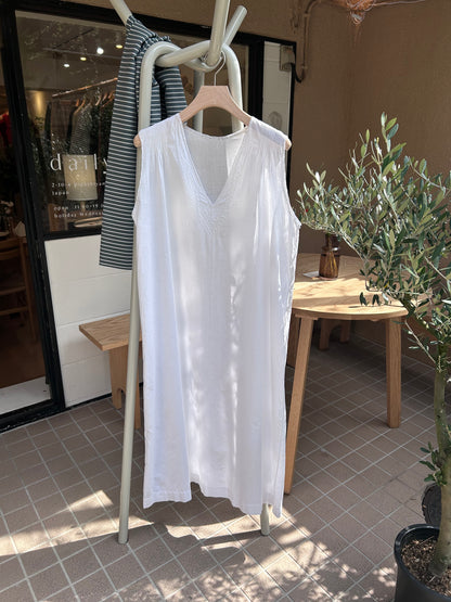 White cotton dress