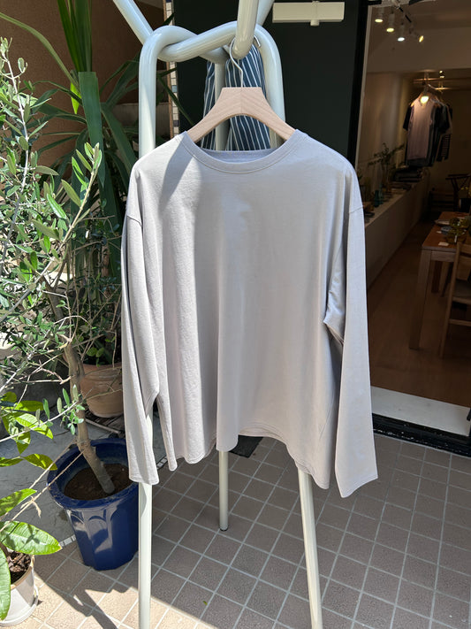 FUJI Pure cotton L/S ZEN T-shirt(smoke)