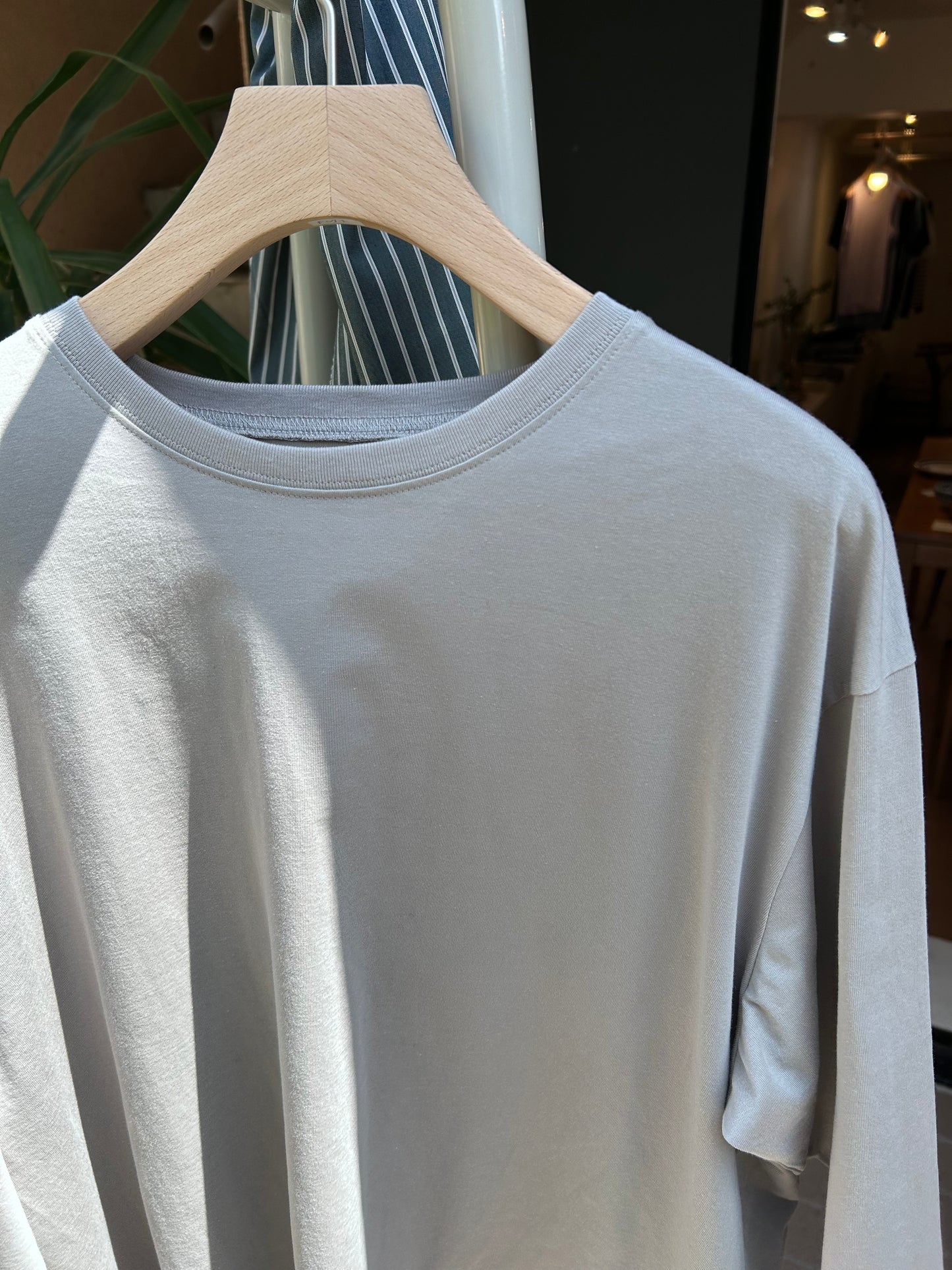 FUJI Pure cotton L/S ZEN T-shirt(smoke)