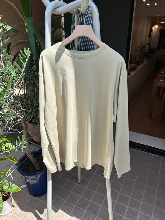 FUJI Pure cotton L/S ZEN T-shirt(sand)