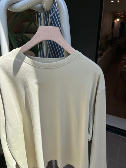 FUJI Pure cotton L/S ZEN T-shirt(sand)