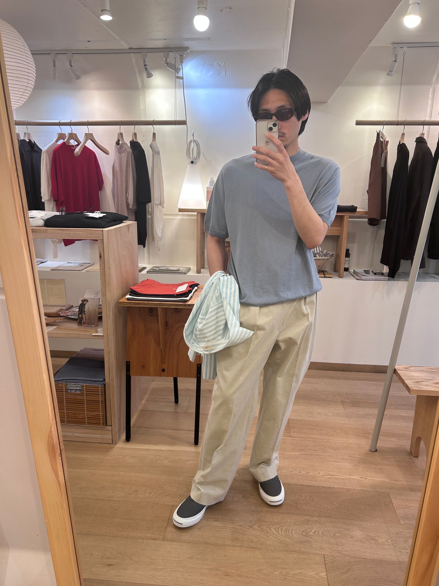 FUJI SILK CASHMERE S/S KNIT-Men-