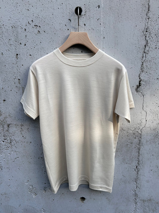 FUJI WOOL S/S T-SHIRT Women -Ivory-