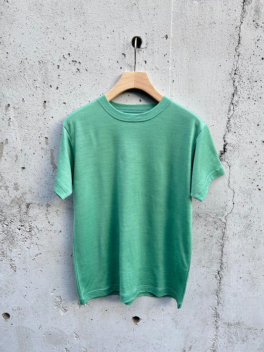 FUJI WOOL S/S T-SHIRT Women -Green-