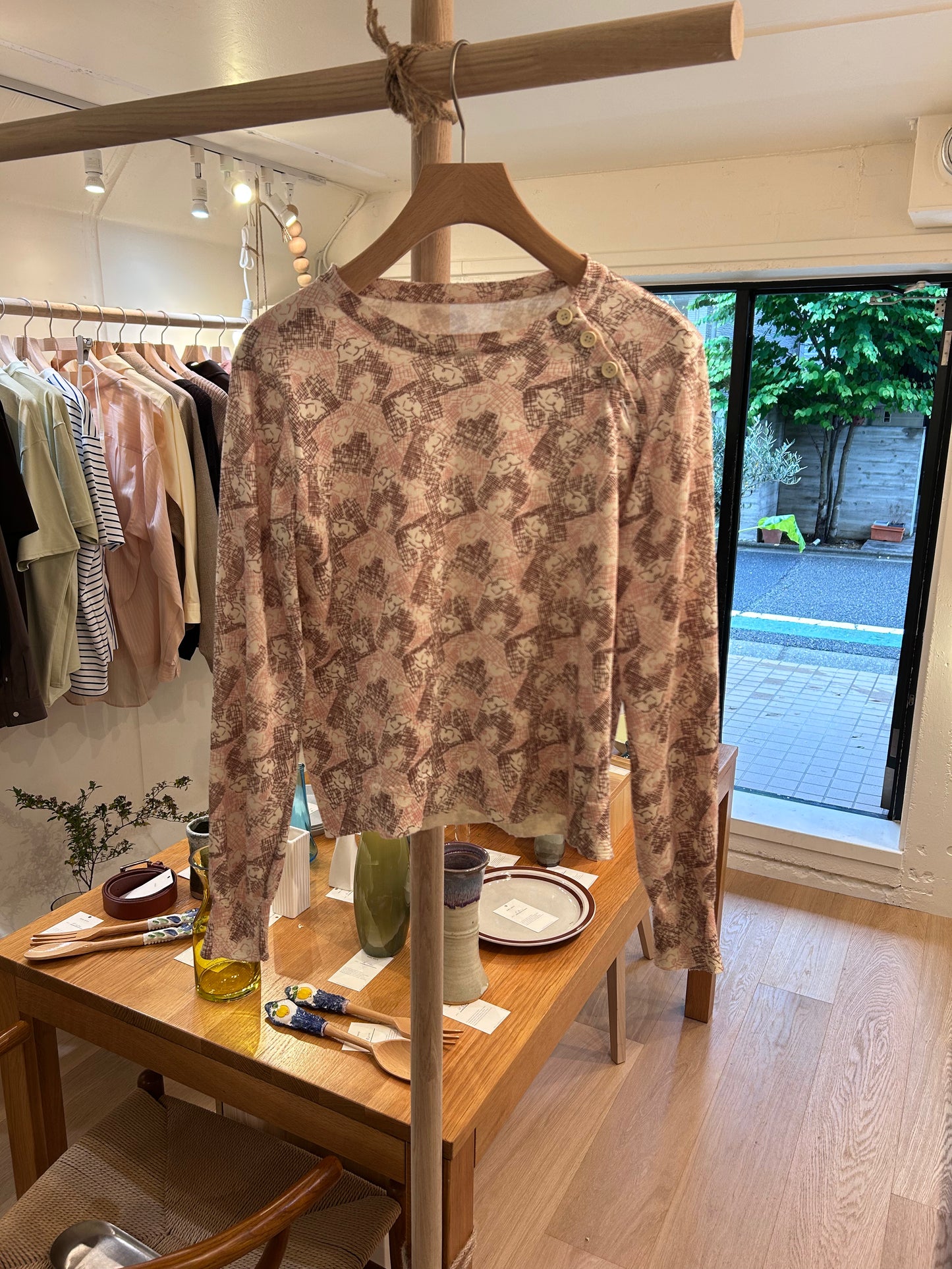 Floral print tops