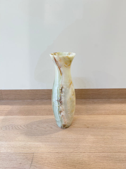 Stone Vase – Pale Green Onyx