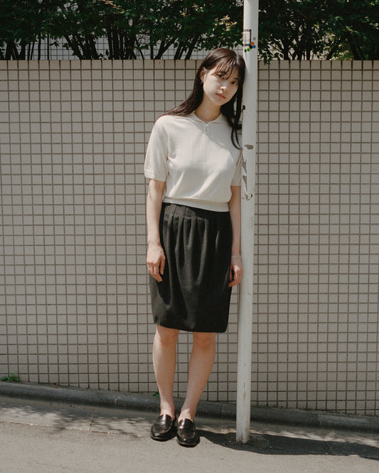 JIL SANDER balloon Skirt  -Gray-