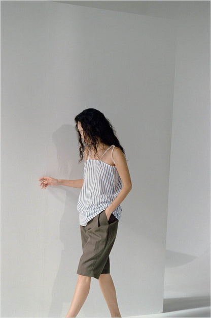 FUJI COTTON STRIPE CAMISOLE